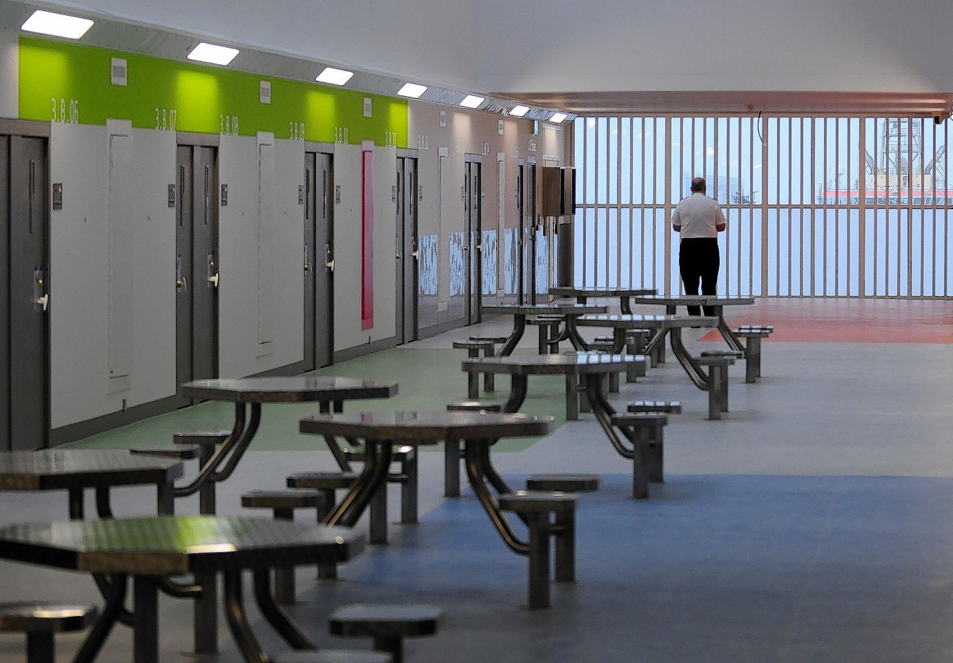 The inside of HMP Grampian; where prisoners will play bingo and take part in quizzes.